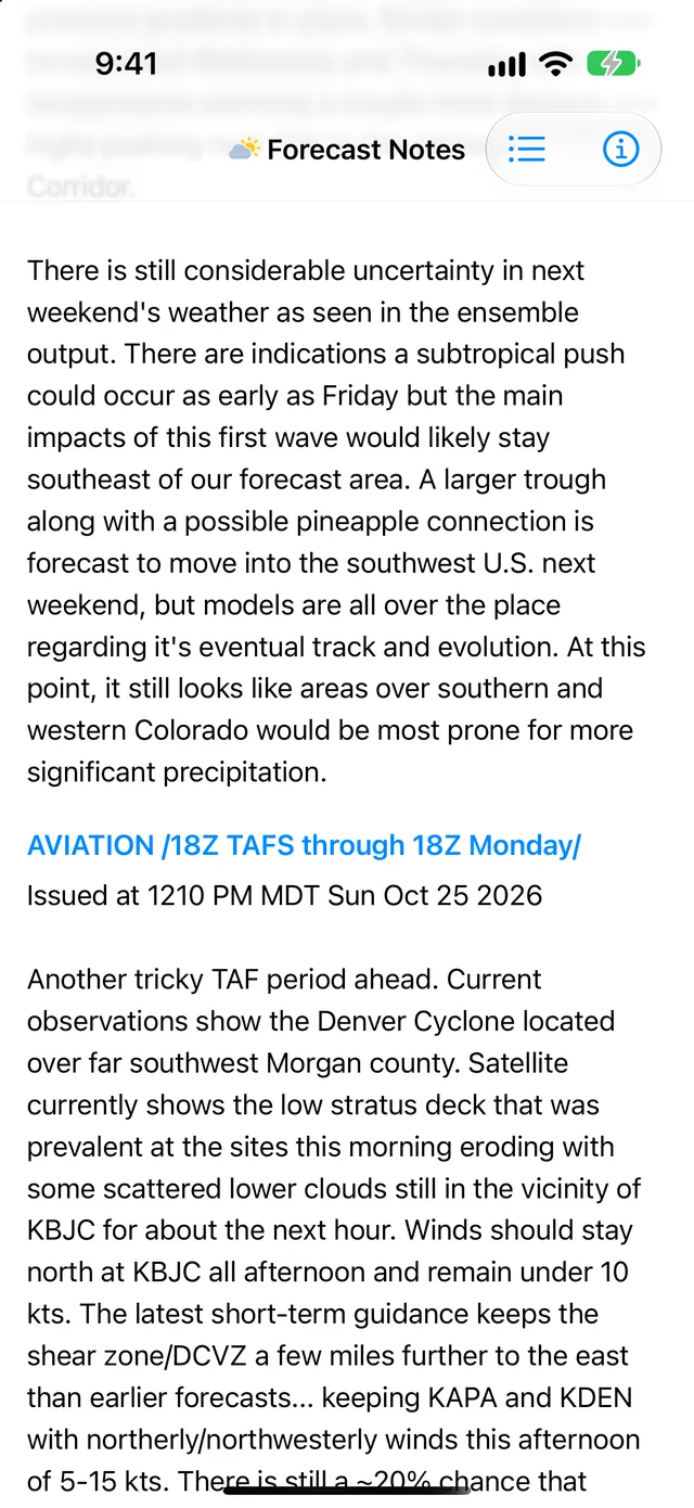 A discussion explaining snow totals and how confident the forecasters are